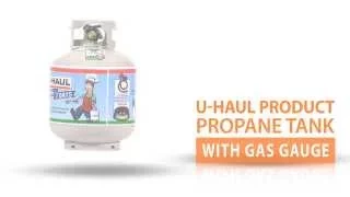U-Haul 20lb Propane Tank With Gas Gauge