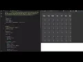 ASMR Coding - Python JavaScript calendar