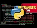 Build your own python port scanner in 1 MINUTES portscannerv3
