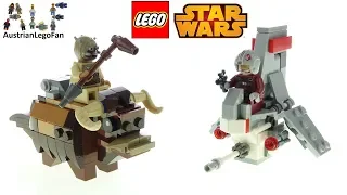 LEGO Star Wars 75265 T-16 Skyhopper vs Bantha Microfighters - Lego Speed Build Review