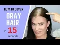Download Lagu HOW TO Cover GRAY HAIR - IN SECONDS! **without coloring your hair**