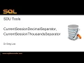 SDU Tools 131 Determining the thousands and decimal separator for a SQL Server session using T SQL