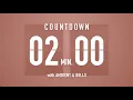 2 Minute Countdown Timer Flip Clock with Ambient Music Bells