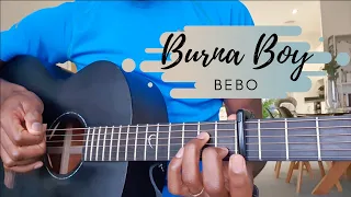 burna boy bebo acoustic guitar tutorial how to play afrobeat