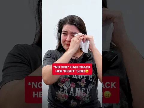 *NO ONE* CAN CRACK HER 'RIGHT' SIDE!😖  #chiropractic #backpain #neckpain #trending