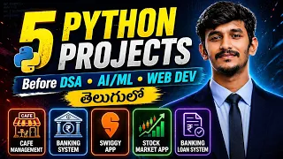 5 Python Projects Before DSA Web Development Telugu