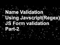 Client Side Name Validation Using JavaScript In Hindi Name validation using regex in hindi-1