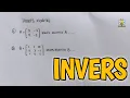 DETERMINAN DAN INVERS MATRIKS ORDO 2x2 SERTA ODRO 3x3 ‼️