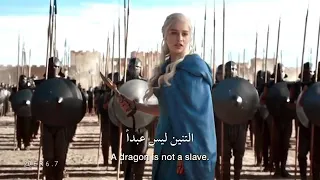 حالات واتساب تصميم فيديو على الملكه ام التنانين 