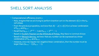 Algorithms Module 1 Sorting Algorithms Part 5 Shell sort 2
