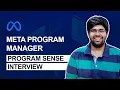 Meta Facebook Program Manager - Cracking the Program Sense interview
