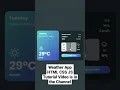 Weather App Uaing HTML CSS JAVASCRIPT