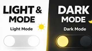 Create Light Dark Mode Toggle Using HTML CSS JavaScript