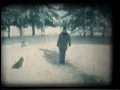 Donzov throwing snow balls to Wolansky dog called Lady in Letchworth Village