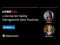 4 Contractor Safety Management Best Practices - Expert Talks