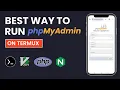 This is the easiest way to install and run phpmyadmin on your Android Device