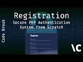 Registration Form - Secure PHP Authentication System from Scratch Ep 1