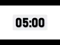 5 Minute Timer - Minimal Countdown Timer Light Theme