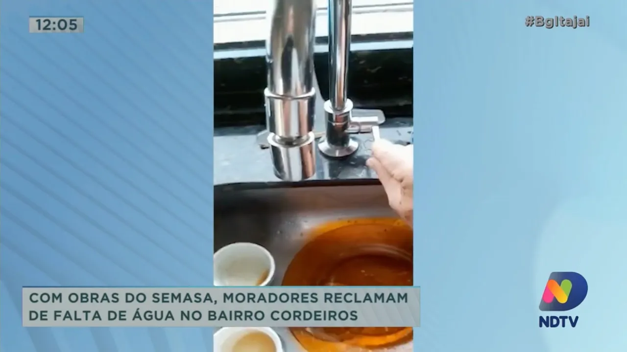 Moradores reclamam de falta de água no bairro Cordeiros em Itajaí
