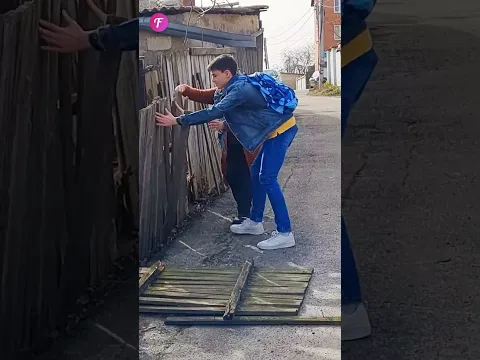 Video Thumbnail: Teenagers Show Kindness by Repairing Grandmother's Old Fence #shorts