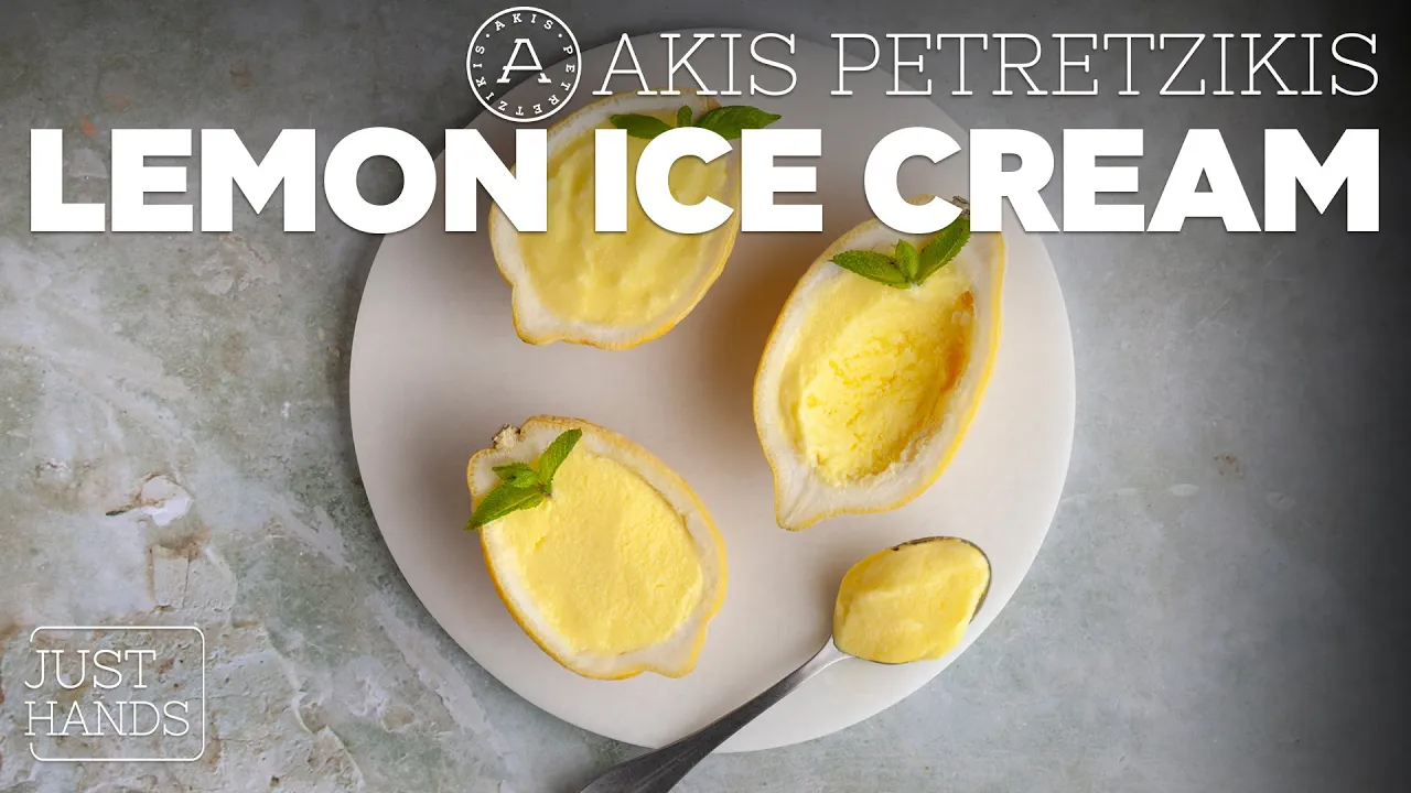 Lemon Ice Cream   Akis Petretzikis