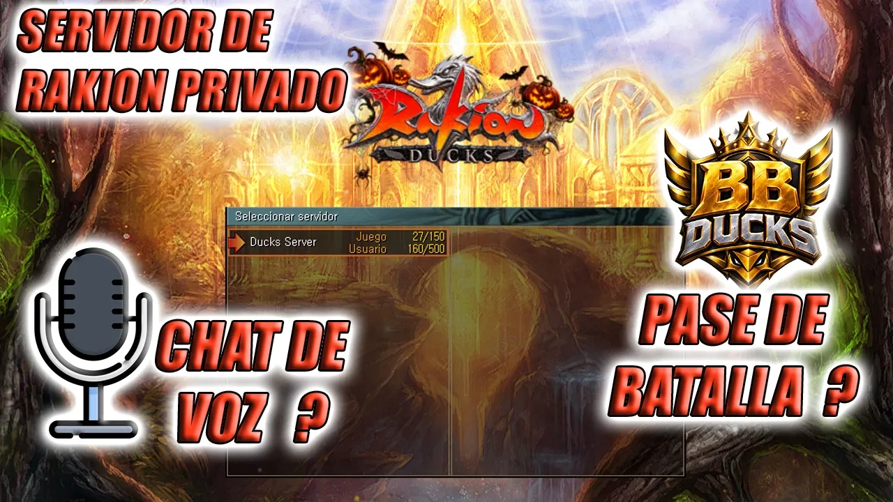 RAKION DUCK - DUCKS SERVER - SERVIDOR PRIVADO DE RAKION CON MECANICAS NUEVAS