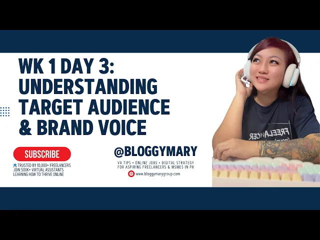 WK 1 Day 3: Understanding Target Audience & Brand Voice: Beginner’s Guide for Social Media Managers