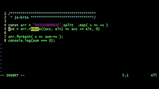js using the methods split map and reduce