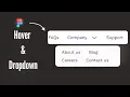 Figma basic Dropdown with Hover Effect in Figma Hover Effect Figma Prototype
