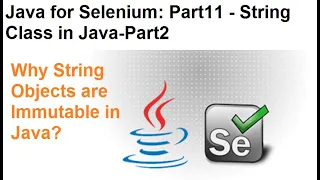 Java for Selenium Part11 Why String is Immutable in Java