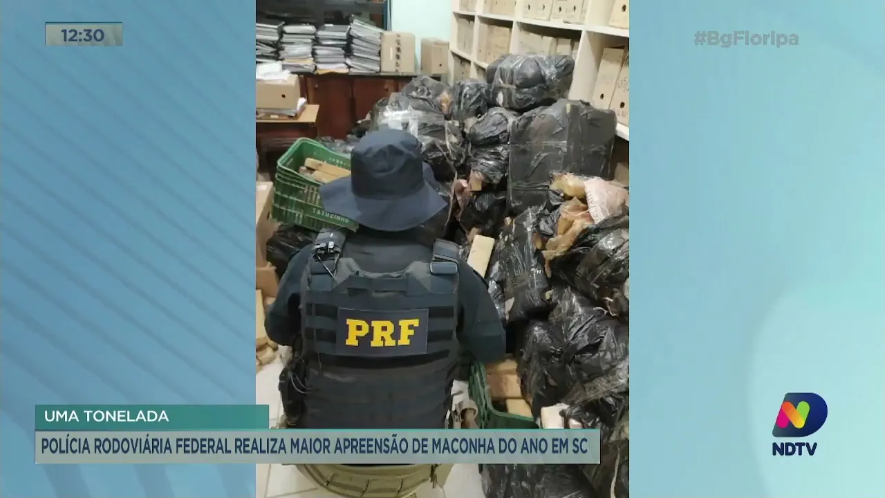 Polícia Rodoviária Federal realiza maior apreensão de maconha do ano em SC