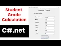 Student Grade Calculation using C net