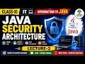 INTRODUCTION TO JAVA JAVA SECURITY ARCHITECTURE IT CLASS-XI LECTURE-3