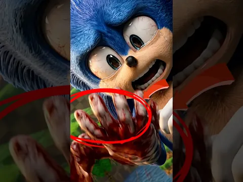Sonic se quitó los guantes 😰😰 #sonic  #shorts