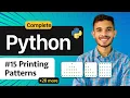 Printing Patterns Nested loop in python Python for beginners