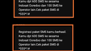 cara cek paket sms INDOSAT. 