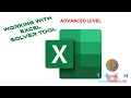 How to Use the Solver Tool in Excel