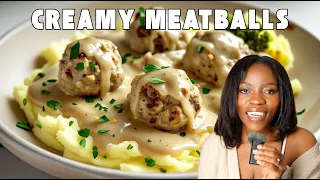Back to the KITCHEN‼️ Creamy meatballs and Mashed potatoes!