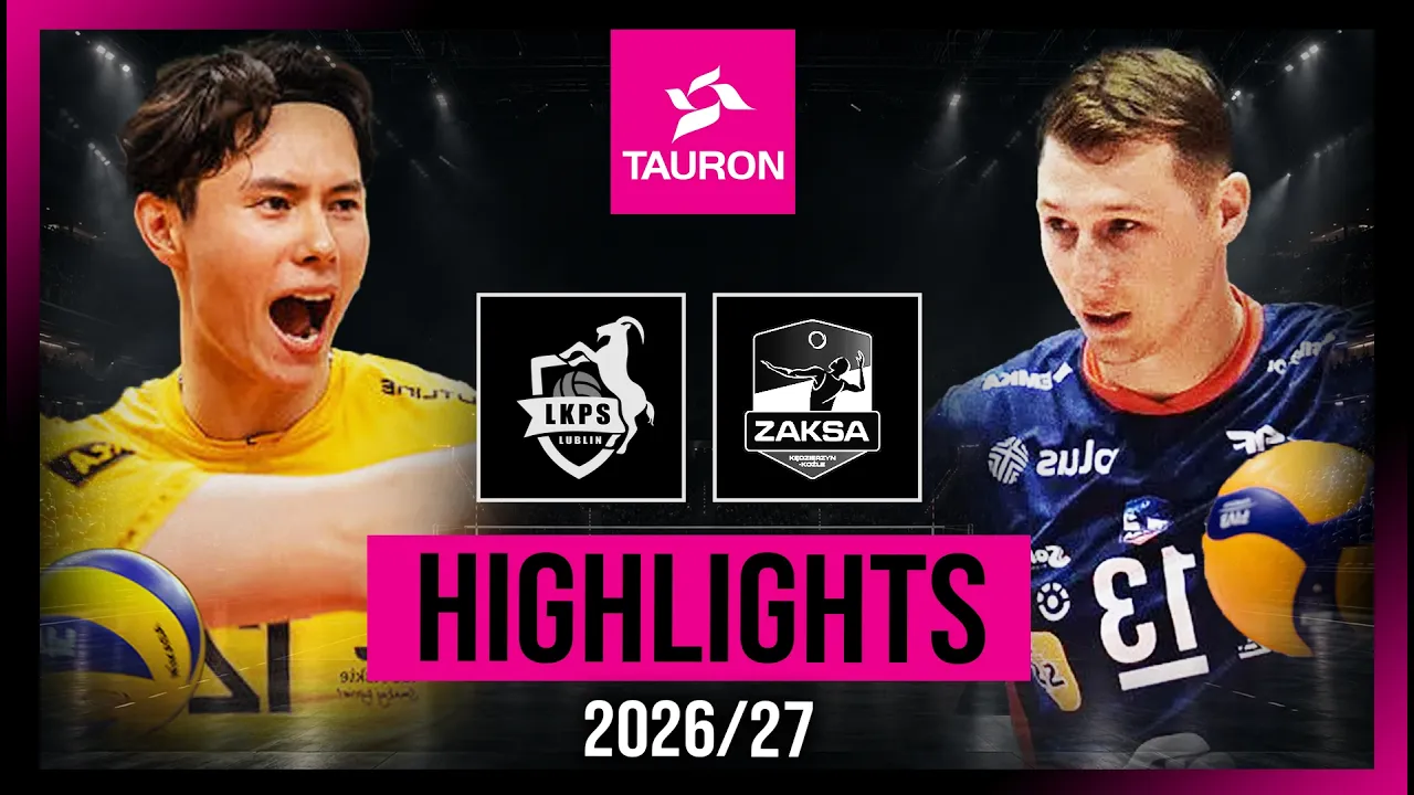 Ran Takahashi's Debut! - Lubin vs. ZAKSA - Highlights | TAURON Liga 26/27 - Matchday 1