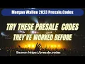 Morgan Wallen presale codes 2023