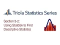 Statdisk Section 3-2 Using Statdisk to Find Descriptive Statistics