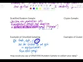AP Stats Cluster vs Stratified Sampling