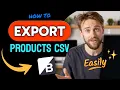 How to EXPORT PRODUCTS CSV from BigCommerce Step by Step