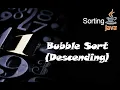 Bubble Sort Descending Flowgarithm Pseudocode Animation Sorting Java Code