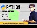 Functions in PYTHON Python Tutorial Programming in python user defined functions