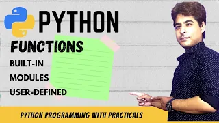 Functions in PYTHON Python Tutorial Programming in python user defined functions