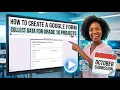 How to Create a Google Form Step-by-Step Guide for Grade 10 ICT KNEC Projects