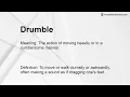 Drumble Meaning