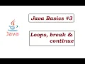Java Basics Loops Continue Break Telugu