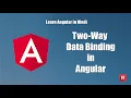 Learn Angular in Hindi - Two-way data binding in Angular